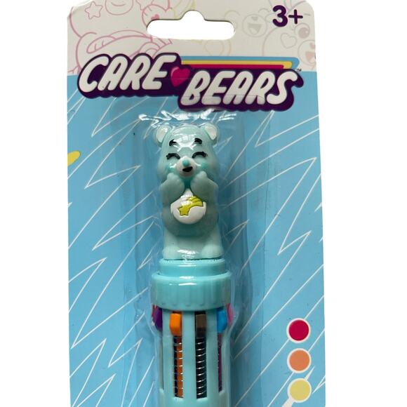 Care Bear 10 Color Rainbow Pen Wish Bear Topper New in Package set of 3 - Picture 2 of 6